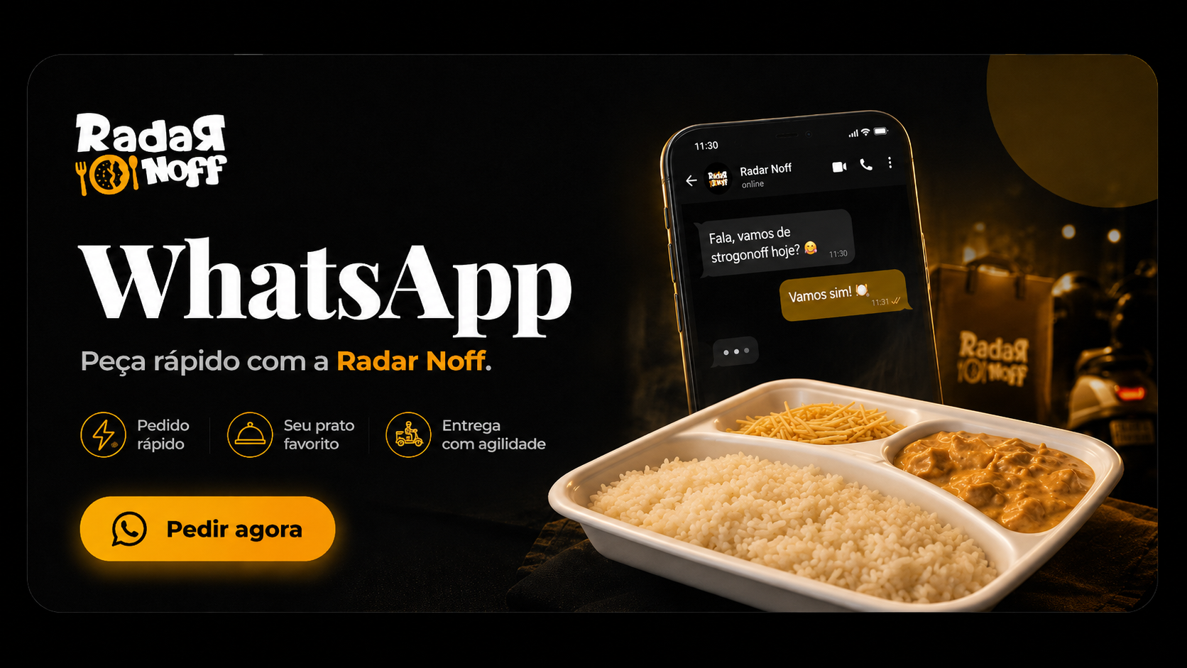 Pedir pelo WhatsApp - Radar Noff