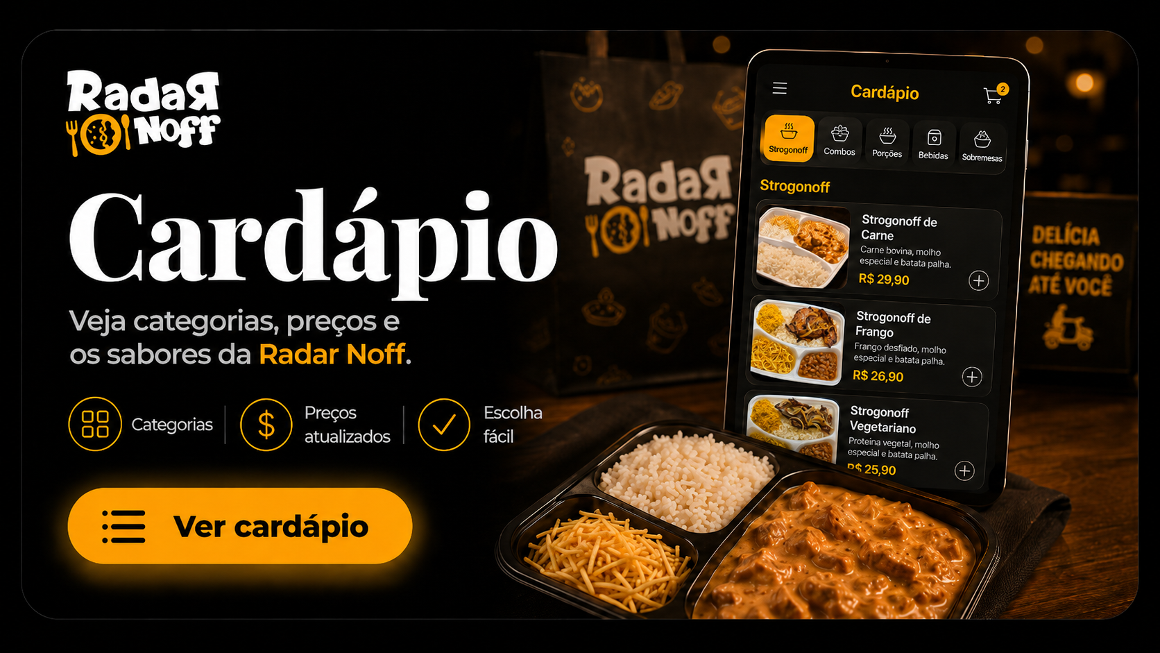 Ver cardápio da Radar Noff