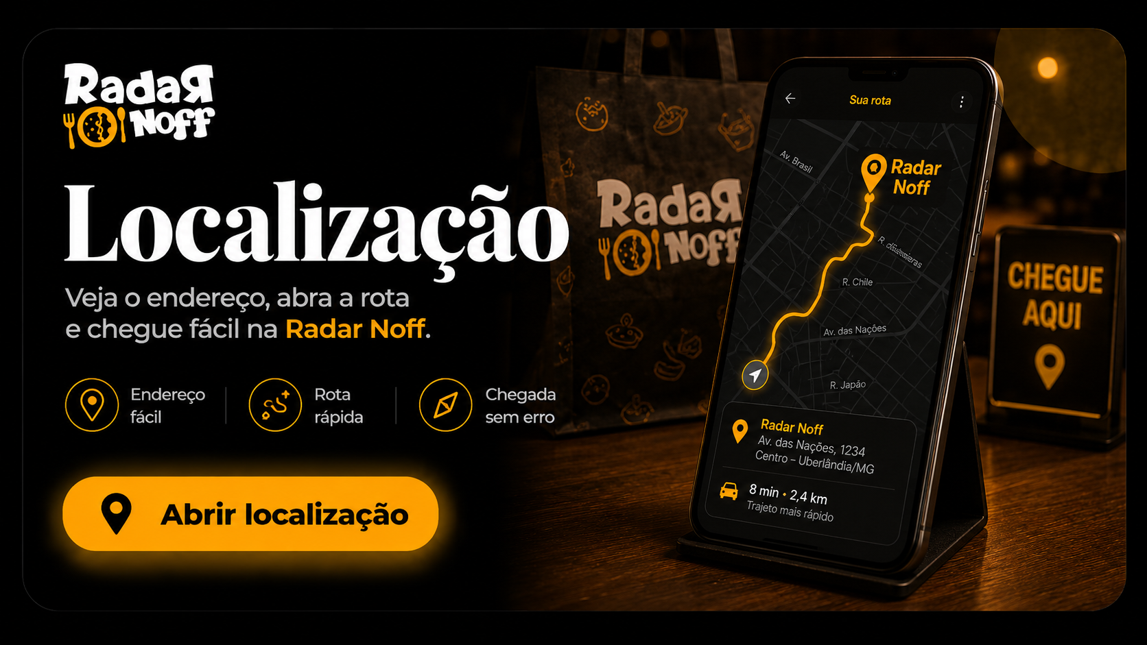 Abrir localização da Radar Noff